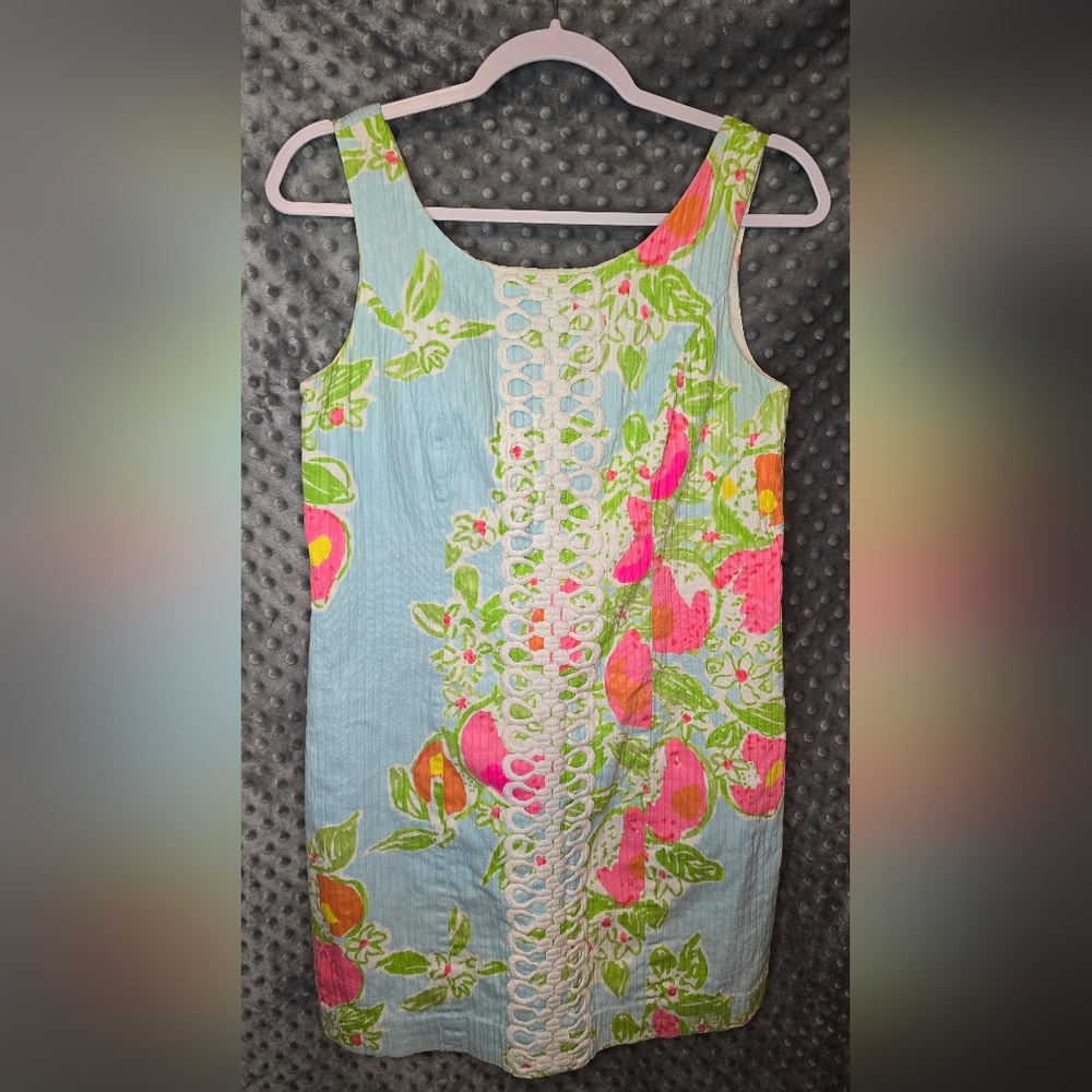 Lilly Pulitzer Cathy Shift Dress Pink Lemonade SIZE 2